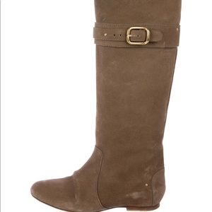 Chloe suede knee high boots
